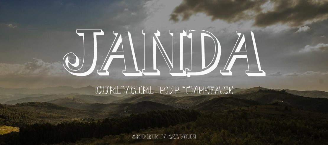 Janda Curlygirl Pop Font