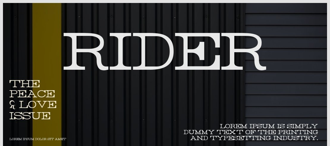 Rider Font Family
