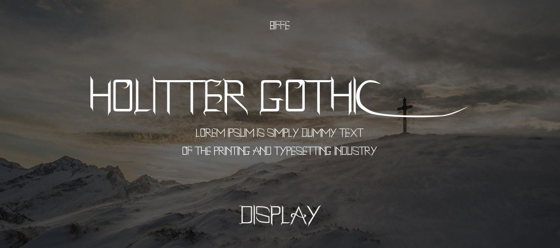 Holitter Gothic Font