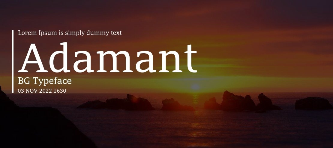 Adamant BG Font Family