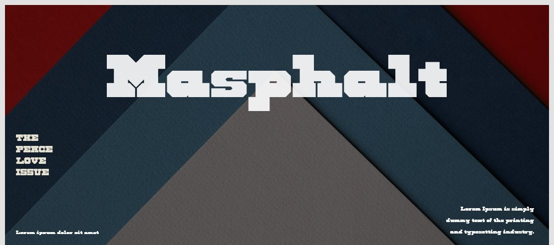 Masphalt Font