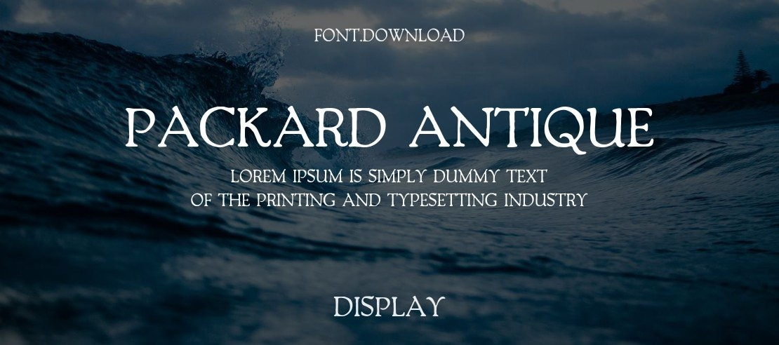 Packard Antique Font Family