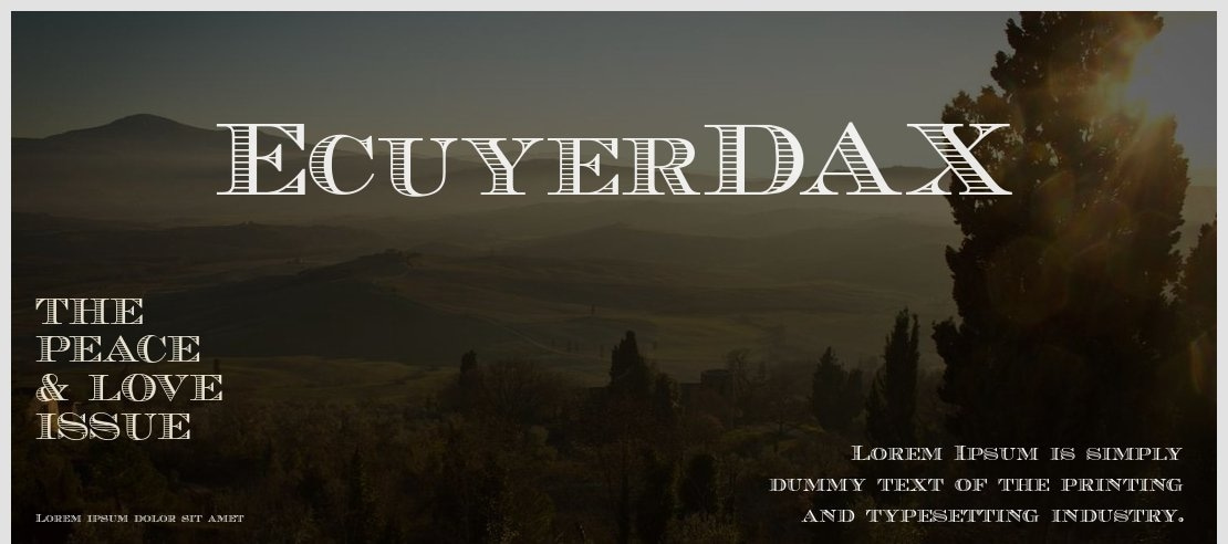 EcuyerDAX Font