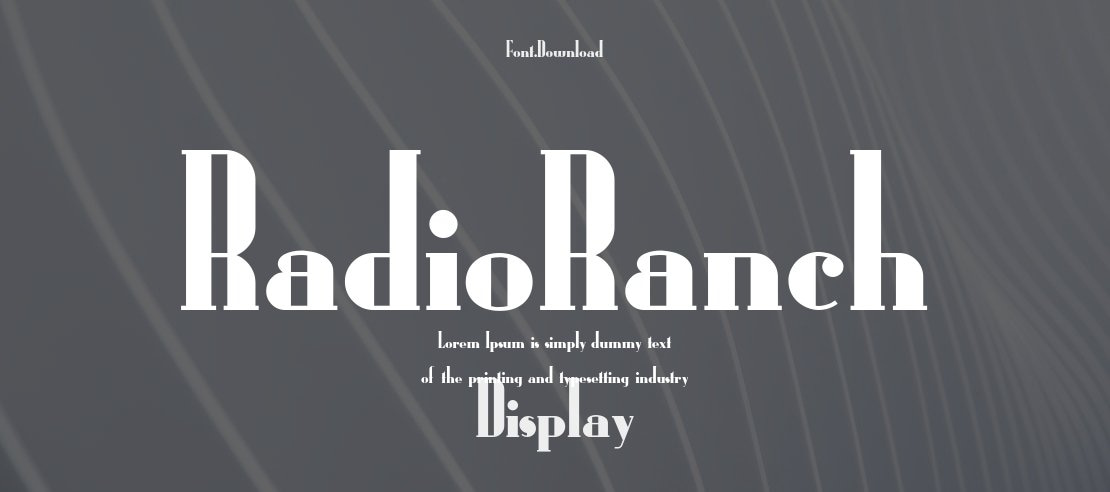 RadioRanch Font