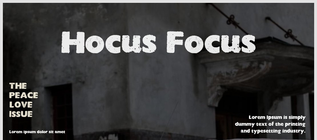 Hocus Focus Font