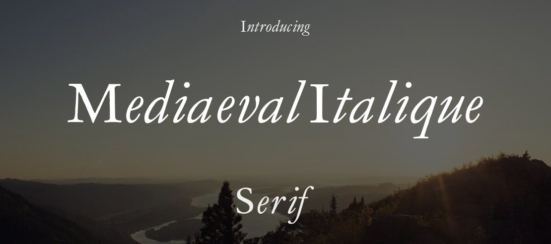 MediaevalItalique Font