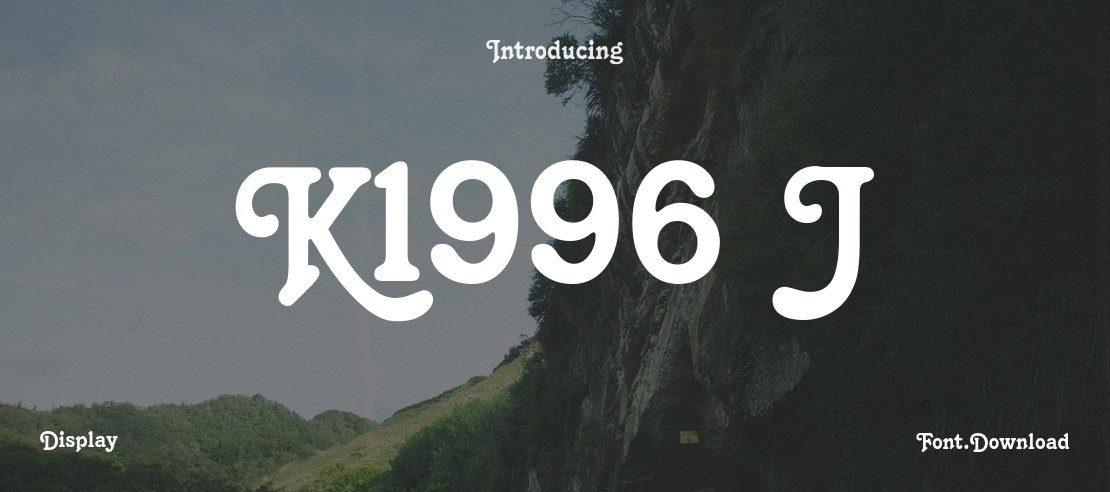 K1996 J Font