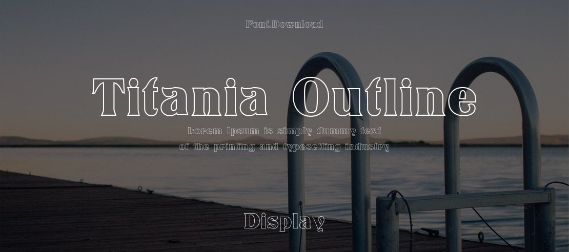 Titania Outline Font Family