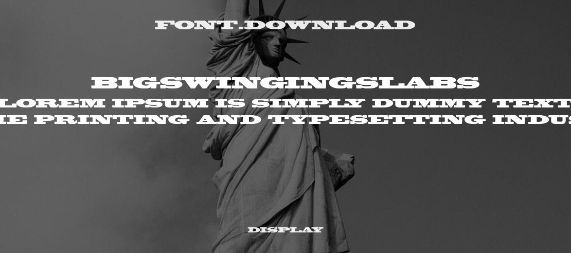 BigSwingingSlabS Font Family