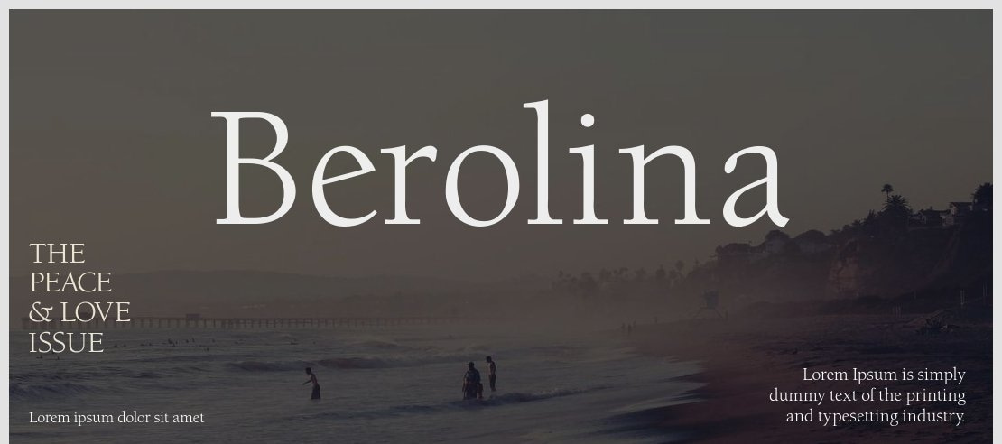 Berolina Font Family