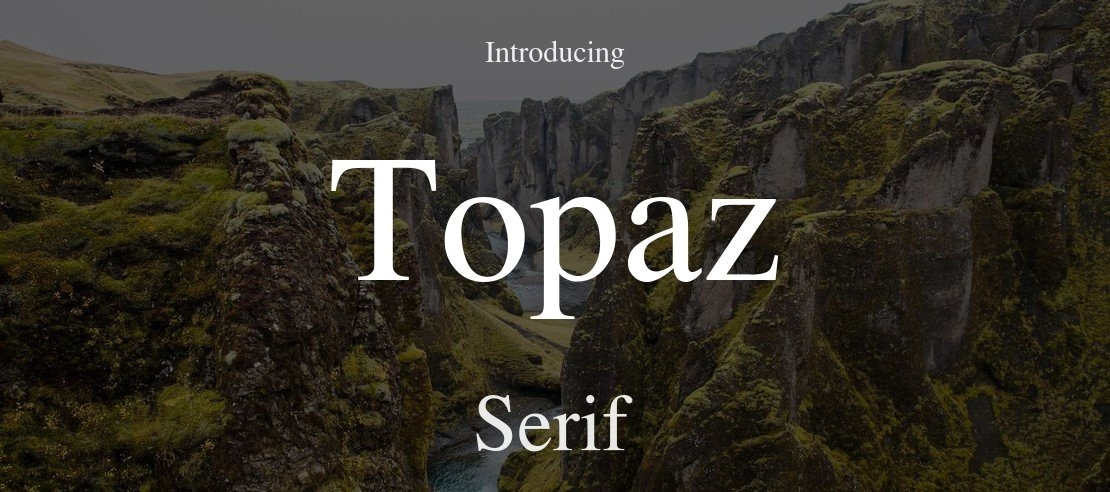 Topaz Font