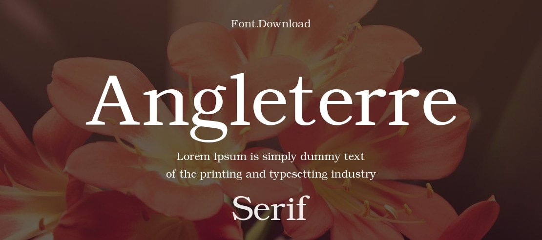 Angleterre Font