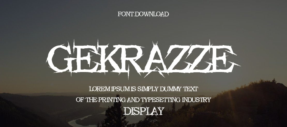 GEKRAZZE Font