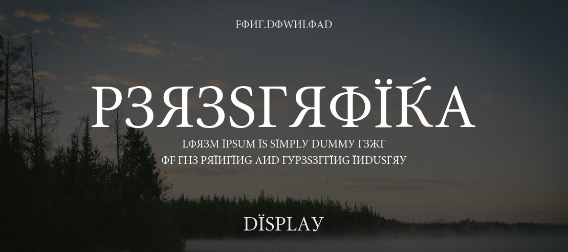 Perestroika Font