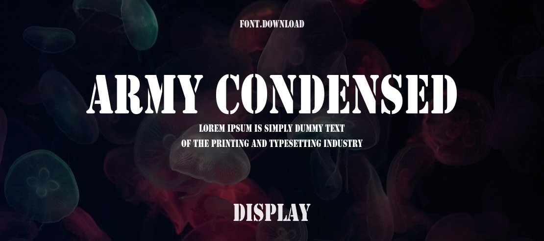 Army Condensed Font Family