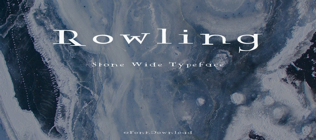 Rowling Stone Wide Font