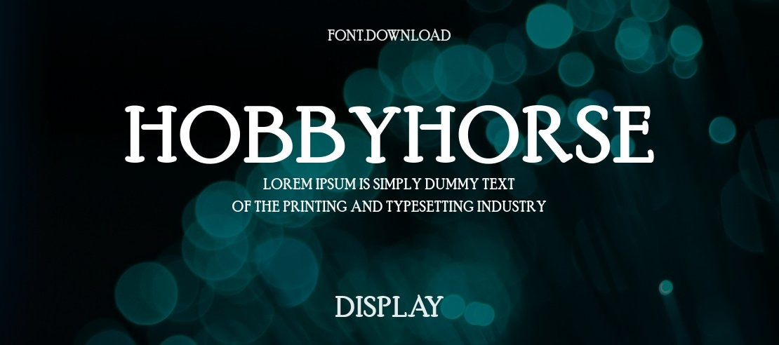 HobbyHorse Font