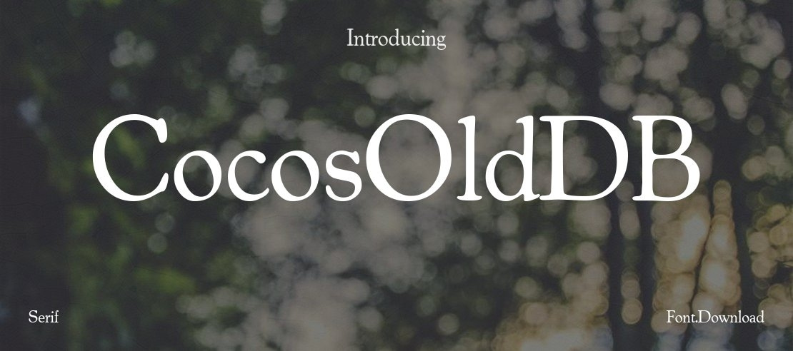 CocosOldDB Font