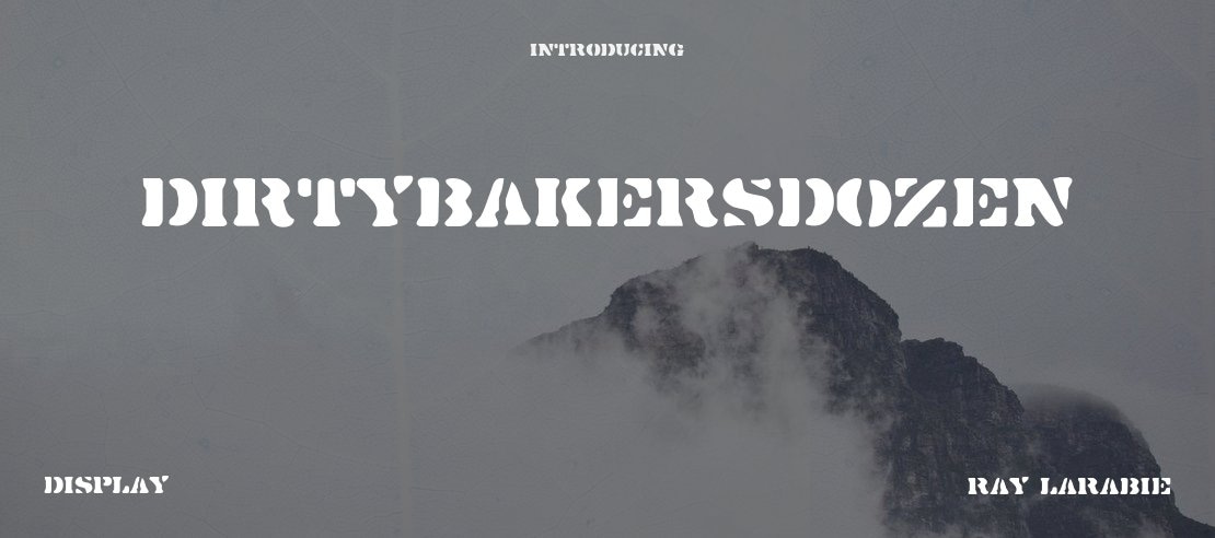 DirtyBakersDozen Font