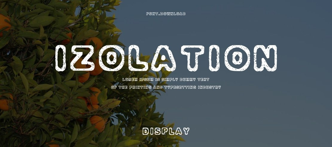 Izolation Font