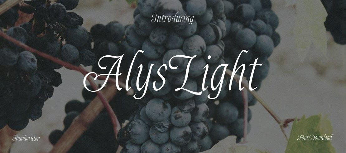 AlysLight Font