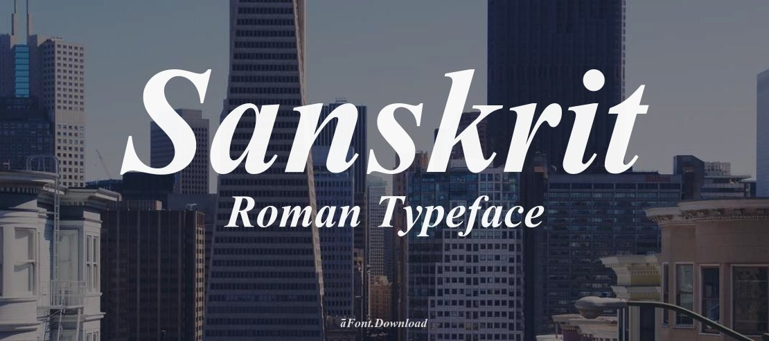 Sanskrit  Roman Font