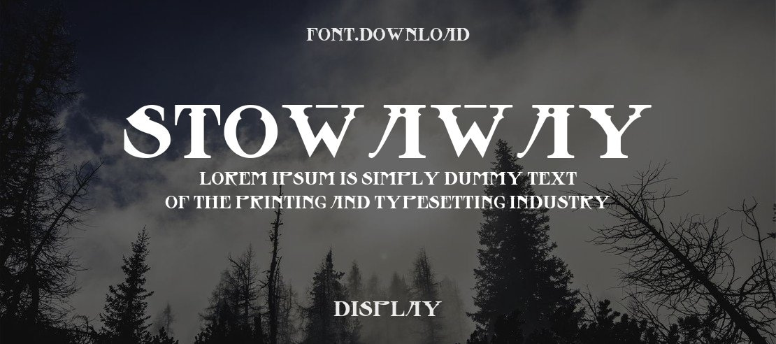 Stowaway Font