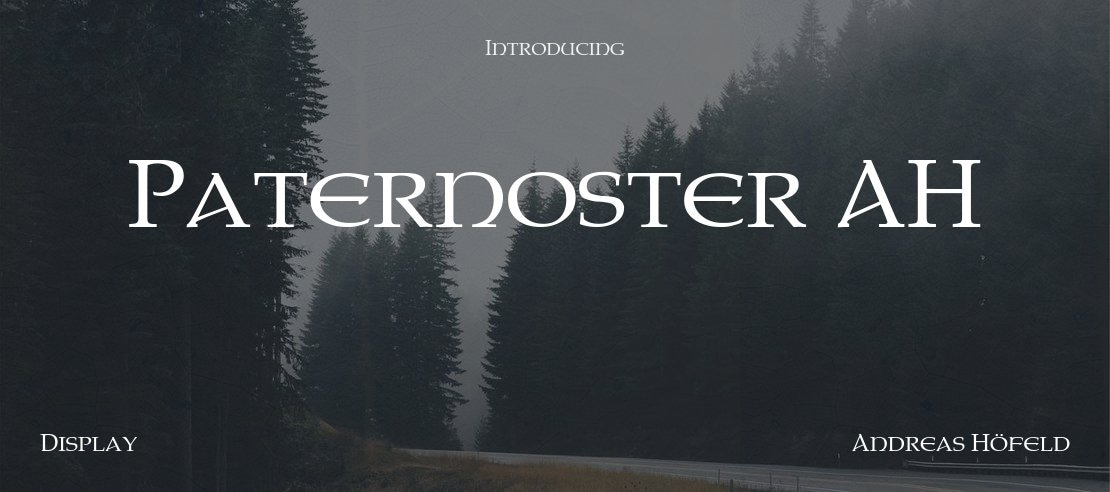 Paternoster AH Font