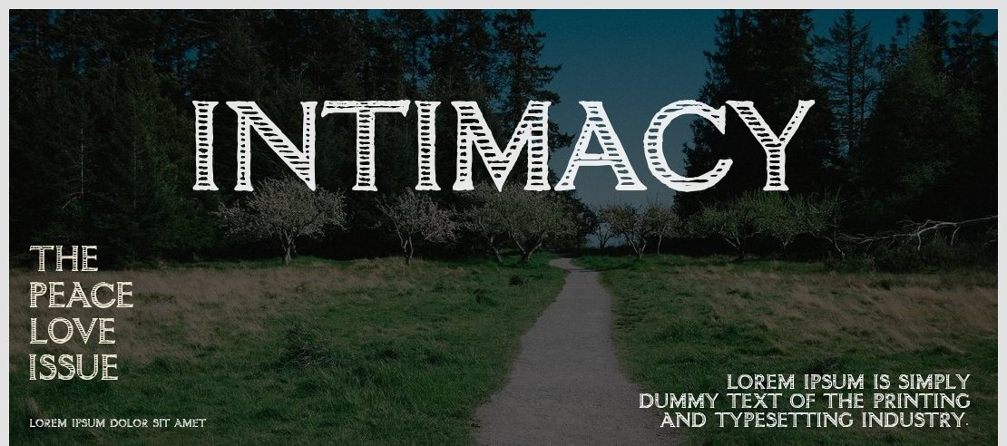 intimacy Font