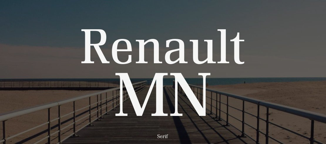 Renault MN Font