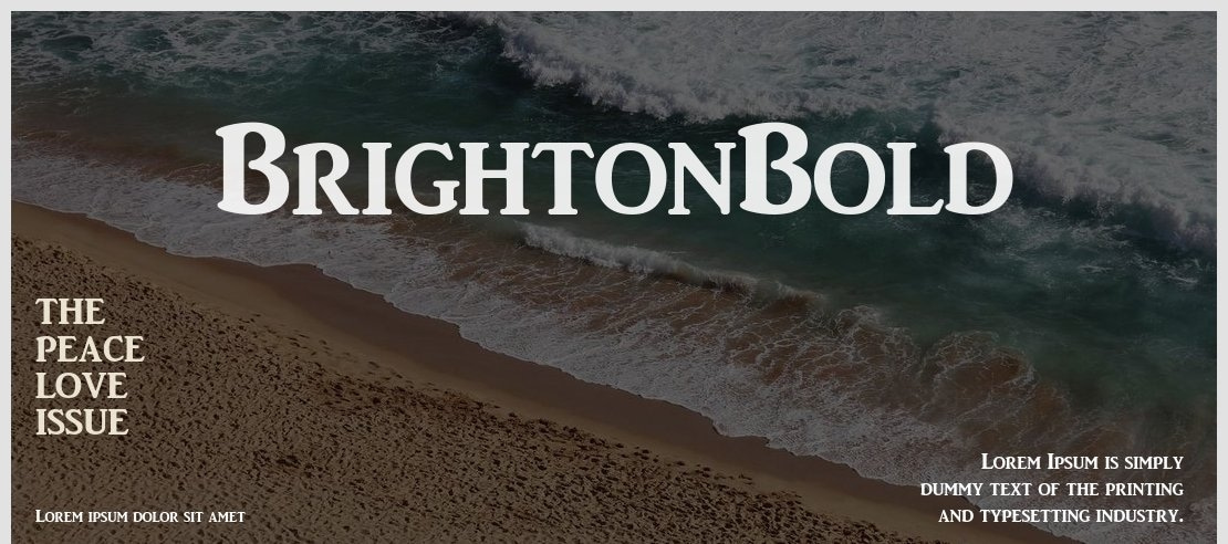 BrightonBold Font