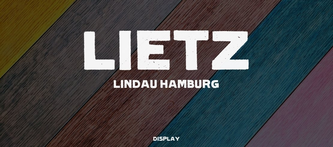 Lietz Lindau Hamburg Font