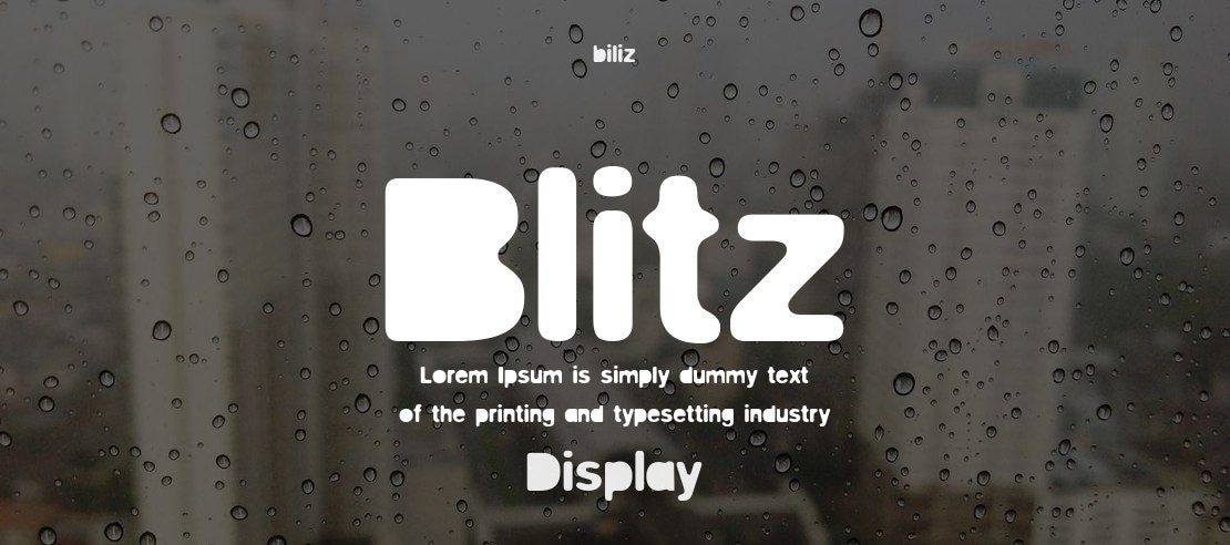 Blitz Font