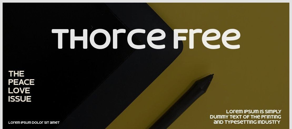 Thorce Free Font