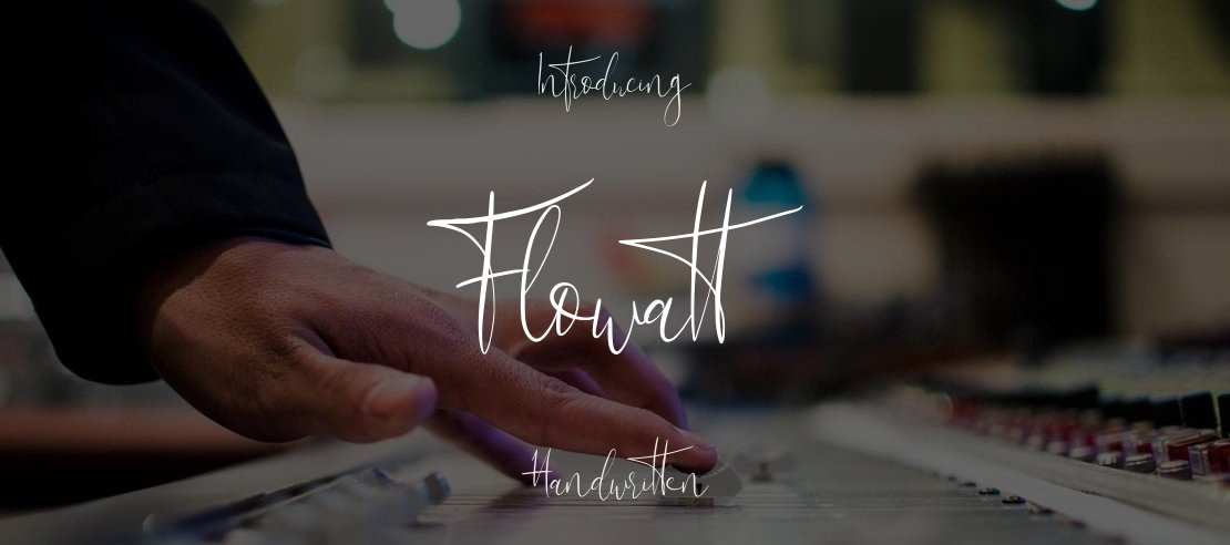 Flowatt Font