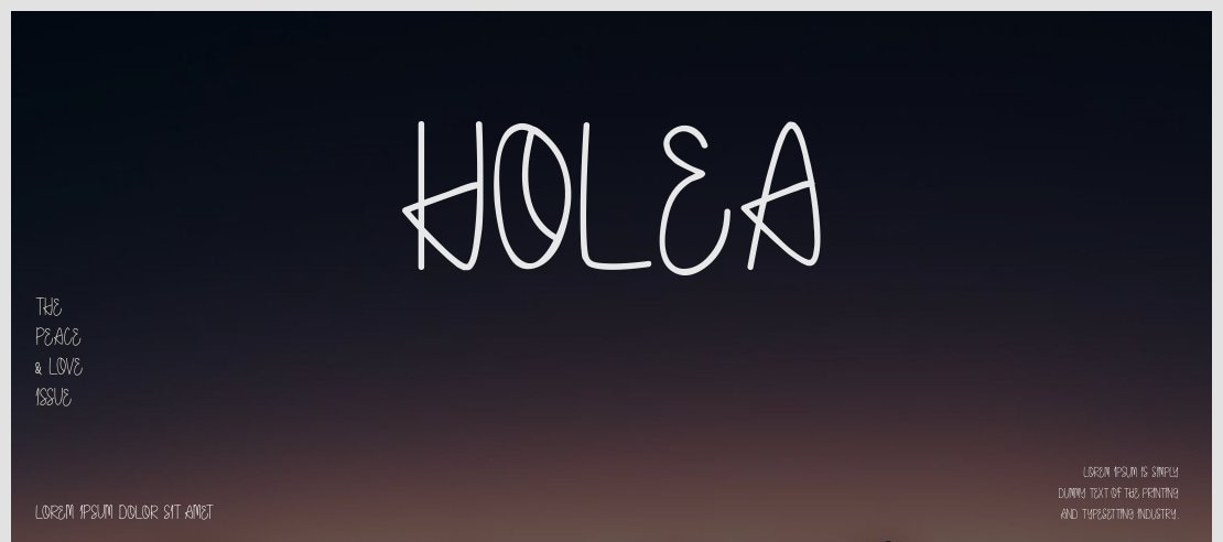 Holea Font