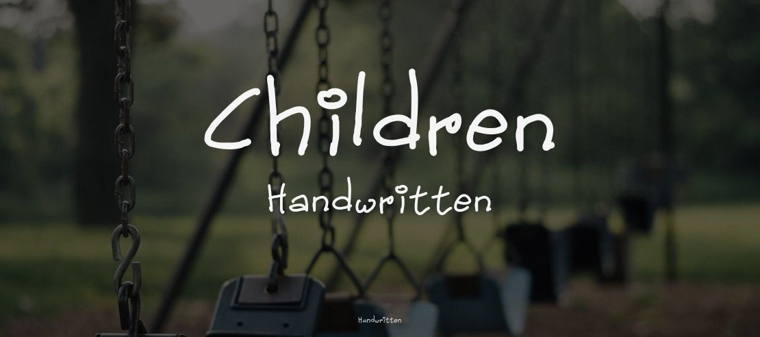 Children  Handwritten Font