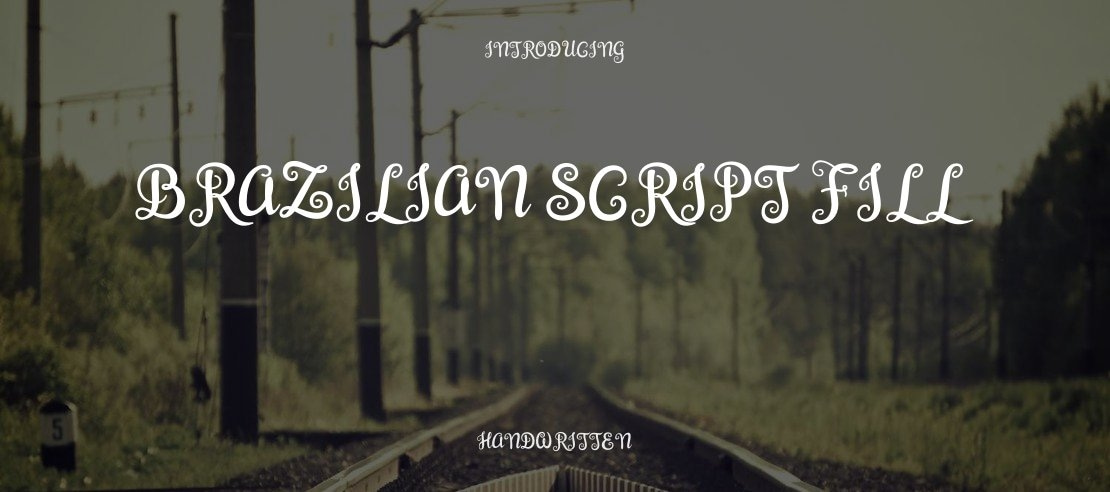 Brazilian Script Fill Font Family