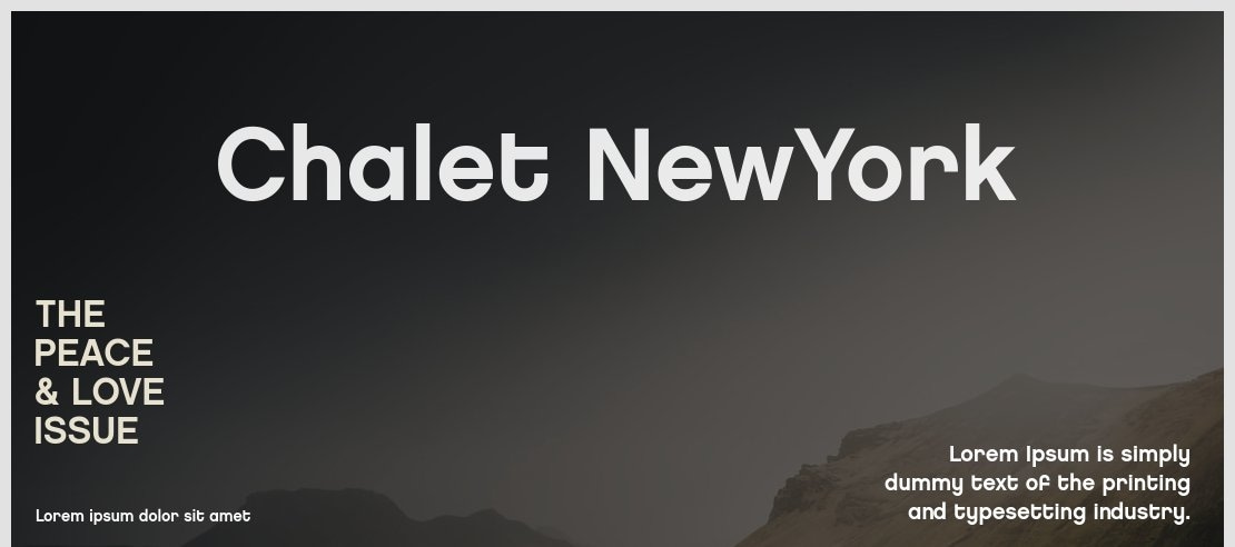 Chalet NewYork Font