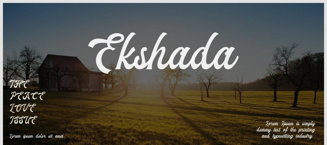 Ekshada Font