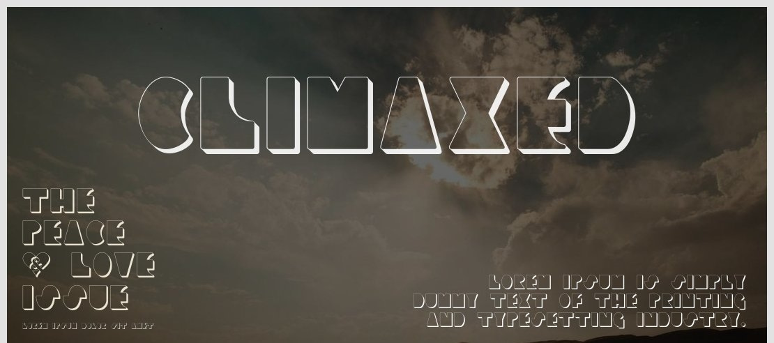 CLIMAXED Font