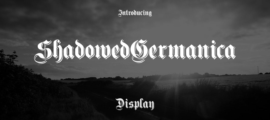 ShadowedGermanica Font