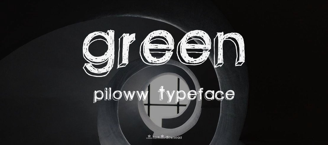 green piloww Font