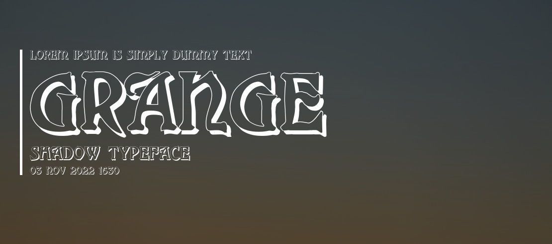 Grange Shadow Font Family