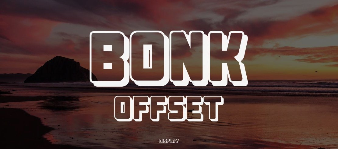 Bonk Offset Font