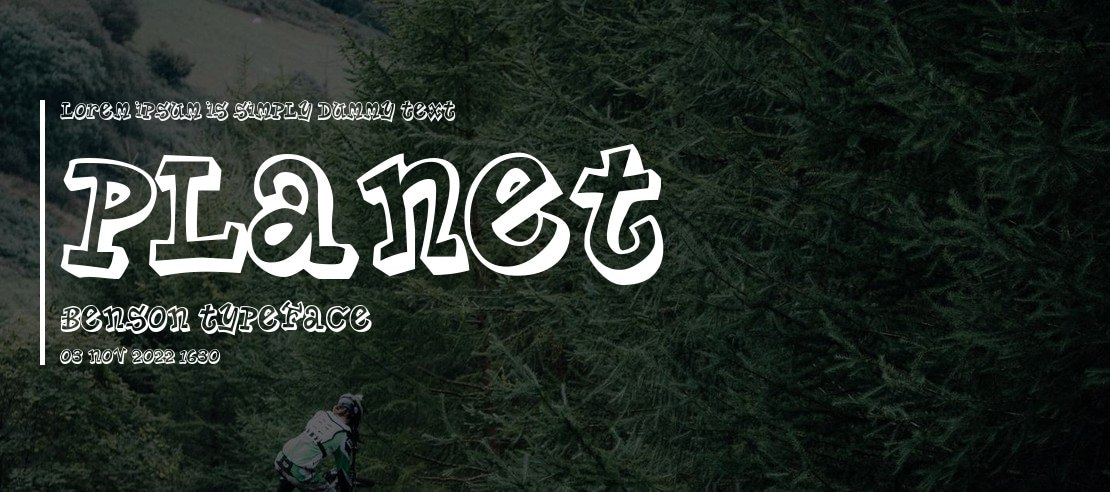 Planet Benson Font