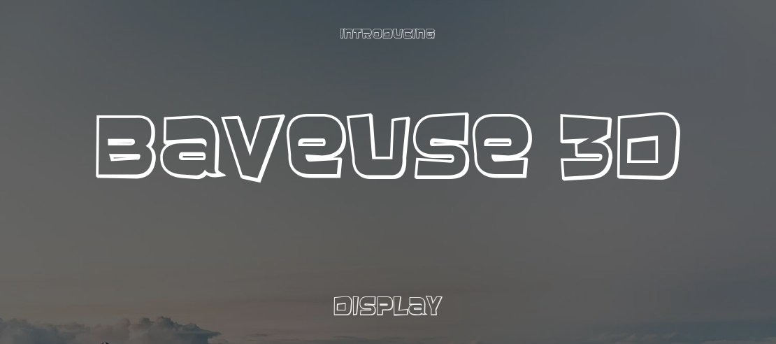 Baveuse 3D Font