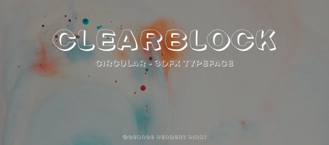 Clearblock circular - 3DFX Font Family