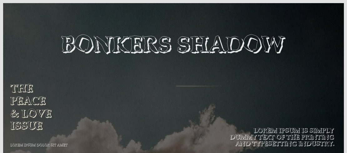 BONKERS shadow Font