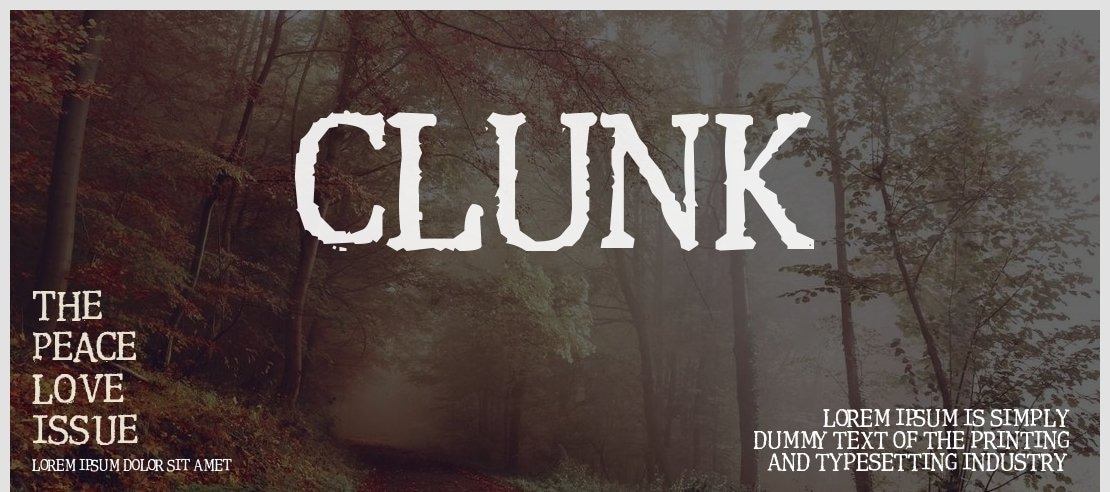 Clunk Font